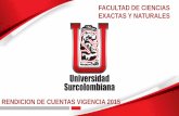 RENDICION DE CUENTAS VIGENCIA 2015 - usco.edu.co€¦ · •Creación de 2 semilleros adscritos al Grupo de Proyección Social FACIEN, mediante Acuerdo No. 017 del 28 de septiembre