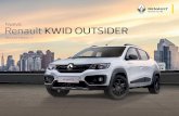 Nuevo Renault KWID OutsIDer...Encendido automático de luces internas y apagado progresivo Dirección asistida eléctrica (EPS) Indicador de cambio de marcha (GSI) Levantacristales
