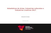 Estadísticas de Artes, Industrias culturales e Industrias ... · Los agentes de las industrias creativas representan el 38,4 %; acumulan el 46,5 % del total de ingresos y ocupan