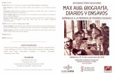 15:30 Diarios IV y Ensayo IV MAXAUB ... - Pàgines de la UABcentresderecerca.uab.cat/cedid/sites/centresderece...Juan Rodríguez (GEXEL-CEDID-Universitat Autònoma de Barcelona), Max