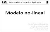 Modelo no-lineal...Matemática Superior Aplicada Modelo no-lineal Prof.: Dr. Alejandro S. M. Santa Cruz J.T.P.: Dr. Juan Ignacio Manassaldi Aux. 2da: Sr. Alejandro Jesús Ladreyt ...