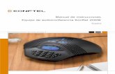 Manual de instrucciones Equipo de audioconferencia Konftel 200W · 2010-12-17 · Konftel 200W es un equipo de audioconferencia DECT dotado de un micrófono ultrasensible y omnidireccional