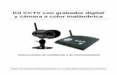 Kit CCTV con grabador digital y cámara a color inalámbrica · El kit CCTV con grabador digital y cámara a color inalámbrica que funciona en una frecuencia de 2.4 GHz digital segura