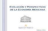 EVOLUCIÓN Y PERSPECTIVAS DE LA ECONOMÍA MEXICANA€¦ · Evolución de la Economía Mexicana: Déficit en la Cuenta Corriente Cabe destacar que se espera un bajo déficit en la