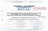 DIRECCION DE SEGURIDAD OPERACIONAL · direccion de seguridad operacional 01 resolucion administrativa dgac dgac-sgc documento direccion general de aeronautica civil procedimiento