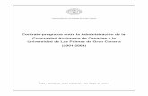 Contrato-programa entre la Administración de la Comunidad … · 2017-06-09 · Contrato-programa entre la Administración de la Comunidad Autónoma de Canarias y la Universidad