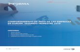COMPORTAMIENTO DE PAGO DE LAS EMPRESAS EN EUROPA. … · 2019-09-11 · Estudio de concursos. Serie mensual disponible desde abril de 2009. Comportamiento de pagos de las empresas