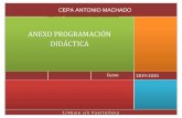 ANEXO PROGRAMACIÓN DIDÁCTICAcepa-antoniomachado.centros.castillalamancha.es/... · 2.2.Identifica y aplica productos notables en la resolución de problemas algebraicos I CM CD