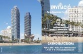 INVITACI£â€œ - Casino Barcelona INVITACI£â€œ Per a 2 persones Para 2 personas Imprimeix aquest cup£³ Presenta¢â‚¬â„¢l