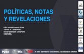POLÍTICAS, NOTAS Y REVELACIONES - ContaPyme...Objetivo Políticas, notas y revelaciones Explicar la utilidad y manejo de los catálogos e informes relacionados con las políticas