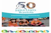 Curso 2016-17 - Haurtzaro Ikastola · Haurtzaro Ikastola Organización y Funcionamiento General - 2016/17 11 3.2. Calendario Escolar SEPTIEMBRE 1 de septiembre: Comienzo del curso