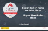 Seguridad en redes sociales libres Miguel Hernández Boza · Redes sociales Problemas actuales Toxicidad, adicción… Redes sociales libres Características generales Tipos de redes