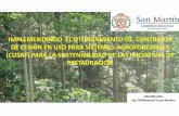 IMPLEMENTANDO EL OTORGAMIENTO DE CONTRATOS DE … · Para la siembra y cosecha de agua, el Estado promueve la instalación de plantaciones forestales en zonas de recuperación con