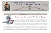 LA HERMANDAD DE MONLORA NO SE RESPONSABILIZA DE LOS ...monlora.com/hoja/hoja615.pdf · quial en la Misa del día 1 de mayo, pudimos escucharlo de nuevo, en la actua- ... Luisa Arasco.
