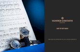 UNA SERIE DE EXPERIENCIAS EXCLUSIVAS EN MÉXICO · UNA SERIE DE EXPERIENCIAS EXCLUSIVAS EN MÉXICO Vacheron Constantin, la Manufactura relojera más antigua del mundo con producción