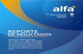 REPORTE DE RESULTADOS · 2 days ago · Reporte de 6 iralfa@alfa.com.mx + (52) 81-8748-2521 Resultados Segundo Trimestre 2020 (2T20) Al cierre del 2T20, el saldo de efectivo consolidado