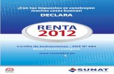 ¡Con tus impuestos se construyen muchas cosas buenas! …...RENTA TERCERA CATEGORÍA 2012 5 5 5 1.3. No obligados a presentar la declaración jurada anual por las Rentas de Tercera