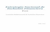 Estrategia Nacional de Inclusión Financiera - BN · Perú: Estrategia Nacional de Inclusión Financiera | 5 1. Exposición de Motivos y Visión de la Estrategia Nacional de Inclusión