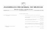ASAMBLEA REGIONAL DE MURCIAhermes.asambleamurcia.es/documentos/pdfs/boar/Boar... · Ley de modificación de los límites del parque regional de Sierra Espuña. (pág. 8311) Ley de