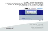 JUMO AQUIS touch S Instrumento modular de medición ......Instrumento modular de medición multicanal para el análisis de líquidos con regulador integrado y videoregistrador Manual