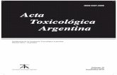 ISSN 0327-9286 Acta Toxicológica Argentina...Estela Giménez, Universidad de Buenos Aires, Argentina Nelly Mañay, Universidad de la República, Uruguay José M. Monserrat, Universidad
