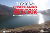 COSECHANDO DESARROLLO EN EL SUR - Gob · •En realción al FEN Tacna es la segunda región con menor concentración de población con alto riesgo. Heladas •Se construyó 23 cobertizos