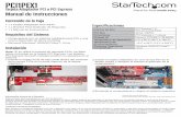 Tarjeta Adaptador PCI a PCI Express Manual de Instrucciones · 2012-08-28 · 2. Instale la tarjeta adaptador en una ranura PCI en la tarjeta madre y asegure el bracket al gabinete