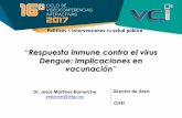 Respuesta inmune contra el virus Dengue: implicaciones en ...tie.inspvirtual.mx/recursos/ciclo_videoconferencias/vci_2017/dr_jesus_martinez.pdfpotenciado por el sistema inmune adaptativo.