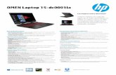 OMEN Laptop 15-dc0001laimg.cartimex.com/v2/pdf/15-DC0001LA.pdf · OMEN Laptop 15-dc0001la (1) No todos los recursos están disponibles en todas las ediciones o versiones de Windows.