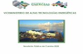 VICEMINISTERIO DE ALTAS TECNOLOGÍAS ENERGÉTICAS · Estructura Organizacional Ministerio de Energías (17 personas) Viceministerio de Altas Tecnologías Energéticas (13 personas)