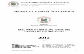 RESUMEN DE RESOLUCIONES DEL CONSEJO POLITÉCNICO - ESPOCHlotaip.espoch.edu.ec/pdf2012/RESUMEN-1-2013.pdf · Sur Km.1 ½ * Telefax 26317009/ 2998 200 Ext. 108 sgeneral@espoch.edu.ec