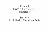 Física I Clase 11 y 12 2018 Módulo 2 Turno H Prof. Pedro ...pmendoza/2018_FisicaI/... · (Enunciado de Clausius o de refrigerador) Es imposible construir un refrigerador que opere