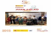 FOTO DE FAMILIA GALARDONADOS PREMIOS JUAN PALAU 2018 · PREMIO DE LAS LETRAS ALMUDENA RIVERA MARTÍNEZ Por su libro “Superhéroes de incógnito”