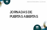 JORNADAS DE PUERTAS ABIERTAS - unican.es...500. 1000. 1500. 2000. jornadas de puertas abiertas curso 2015-2016
