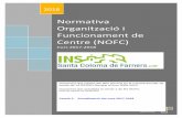 Normativa Organització i Funcionament de Centre (NOFC) · Organització i Funcionament de Centre (NOFC) Curs 2017-2018 2018 Equip Directiu de Centre INS Santa Coloma de Farners 06/03/2018
