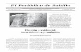 El Periódico de Saltilloelperiodicodesaltillo.com/2018/junio18/Ed. 352.pdf · Entrevistado por Luciano Concheiro y Ana Sofía Rodríguez, coautores del libro El intelectual mexicano.