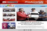 PRODUCE premió a pescadores artesanales · Perú Produciendo Año 1. Nº 1 Del 9 al 22 de julio de 2018 Oficina de Comunicaciones e Imagen Institucional PRODUCE premió a pescadores