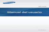 Manual del usuario - Fravegamanuales.fravega.com/media/manuales/700254.pdfSM-T330 2 Acerca de este manual El dispositivo ofrece comunicaciones móviles y entretenimiento de alta calidad