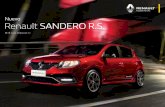 Nuevo Renault SANDERO R.S. · 1. 4. Diseño Deportivo como siempre. Pero con un diseño aún más perfeccionado Nuevas ópticas con máscara negra y tecnología LED, con una impactante