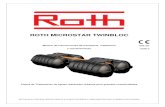 ROTH MICROSTAR TWINBLOC - Roth... · Manual de instrucciones de transporte, instalación . y mantenimiento . Planta de Tratamiento de aguas residuales urbanas para grandes colectividades.