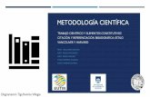 METODOLOGÍA CIENTÍFICA MVD/materias basicas... · 2020-04-21 · 1) Manejo de los contenidos de las secciones de un artículo científico (Ponderando el título y el resumen) 2)