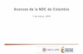 Avances de la NDC de Colombia - Ledslacledslac.org/wp-content/uploads/2017/03/20170221... · Compromisos de la INDC de COL: adaptaciónPrincipales avances • Marco institucional: