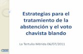 Estrategias para el chavista blandoinnovaven.org/quepasa/eleana16.pdfAumento de abstención 2009-2010 en parroquias opositoras Estado Diferencia Abstención 2010-09 % 2010-09 EDO.