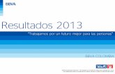 Resultados 2013‘… · 2013 “Trabajamos por un futuro mejor para las personas” El Reconocimiento Emisores – IR otorgado por la bolsa de Valores de Colombia S.A. no es una