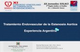 Tratamiento Endovascular de la Estenosis Aortica ......Tratamiento Endovascular de la Estenosis Aortica Experiencia Argentina Daniel Berrocal, MD, PhD, FACC Jefe de Cardiologia Intervencionista