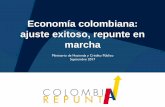 Economía colombiana: ajuste exitoso, repunte en …...Economía colombiana: ajuste exitoso, repunte en marcha Ministerio de Hacienda y Crédito Público Septiembre 2017 Estrategia