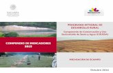 Componente de Conservación y Uso Sustentable de Suelo y Agua · Componente de Conservación y Uso Sustentable de Suelo y Agua Michoacán de Ocampo COMPENDIO DE INDICADORES 2015 No.
