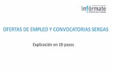 OFERTAS DE EMPLEO Y CONVOCATORIAS SERGAS · 2018-03-22 · Las ofertas de empleo que articulen estos procesos de estabilización deberán aprobarse y publicarse en los respectivos