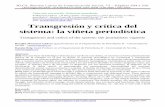 Transgresión y crítica del sistema: la viñeta periodísticarevistalatinacs.org/073paper/1267/RLCS-paper1267.pdf · comunicación (en este caso escritos) colocan a la viñeta en