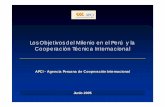Los Objetivos del Milenio en el Perú y la Cooperación ... · Objetivos del Milenio y la Cooperación Técnica Internacional Indice de Desarrollo Humano del Perú en la Región Latinoamericana